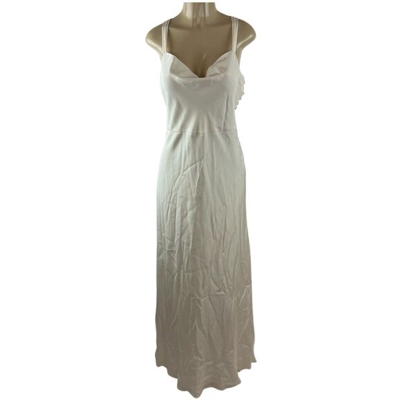 J Crew Robin Silk Tricotine Dress Size 14 Ivory Wedding Gown NWT - Picture 3 of 14
